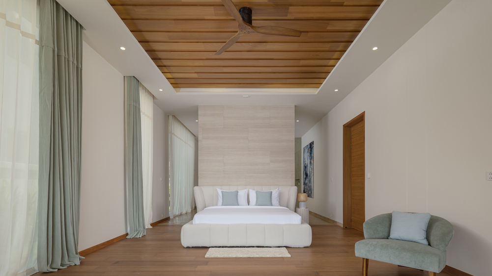 Elite Havens - Cohiba Sea View Villa 8 - Modern tropical hilltop luxury villa - Opulent downstairs master bedroom